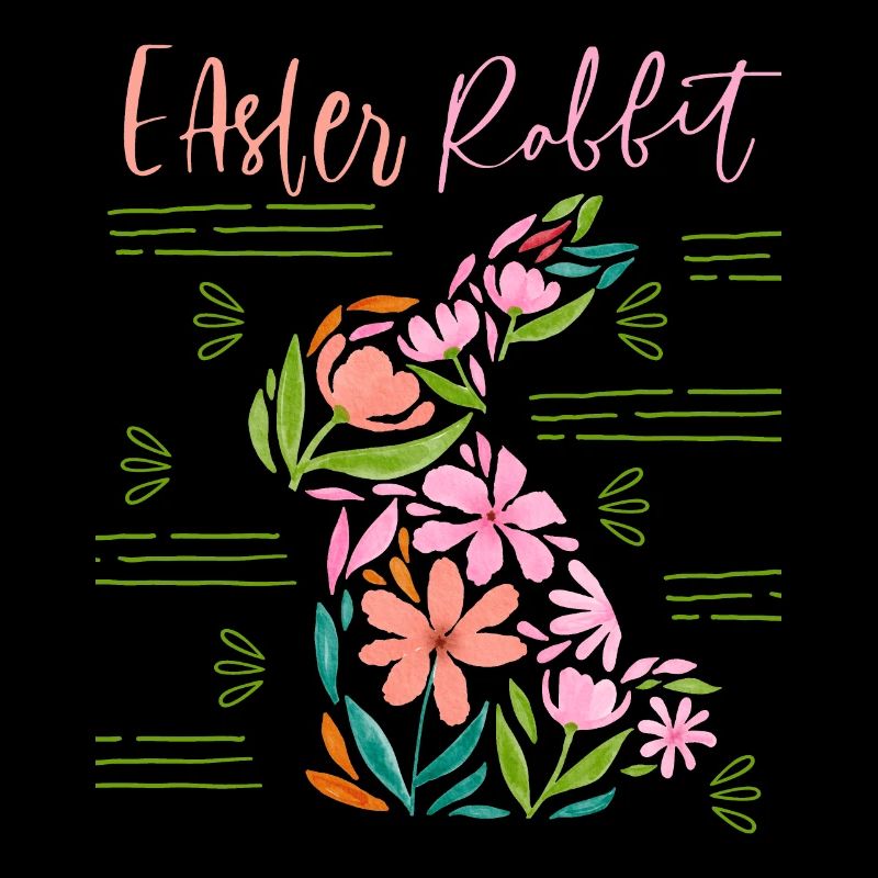 Easter , Floral Pattern, Easter Typography