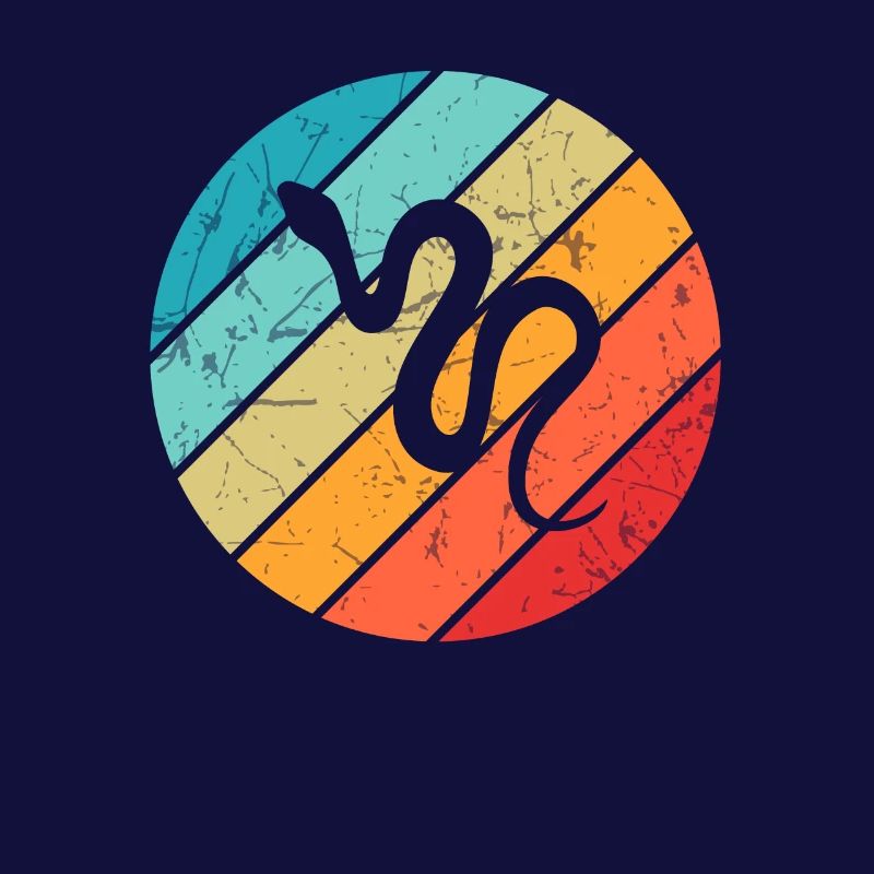 Snake Retro Reptile Python Idée cadeau