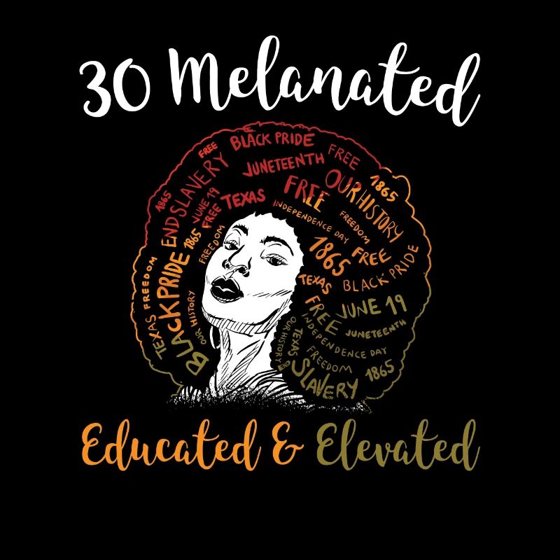 30 Melanated Educated & Elevated Juneteenth