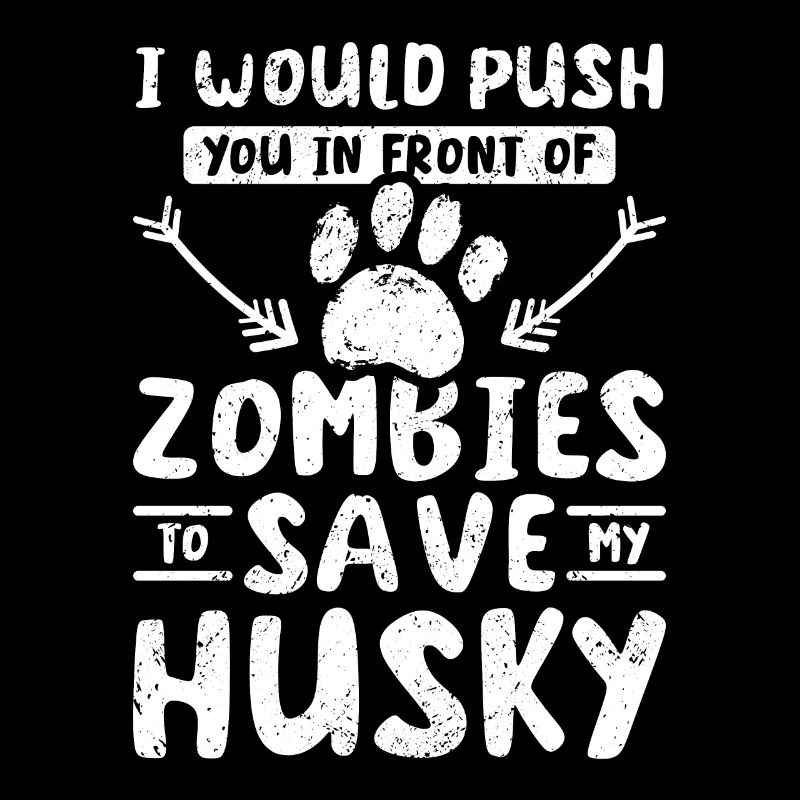 Vous pousser devant les zombies pour sauver mon husky