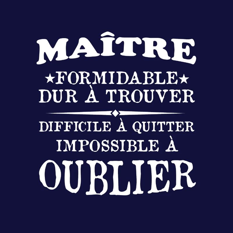 Maître formidable idée cadeau maître d'école
