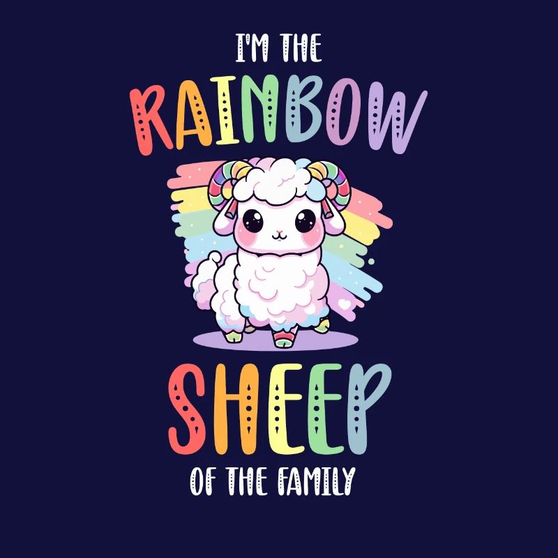 Rainbow Sheep LGBT Lesbisch Schwule Community Stolz