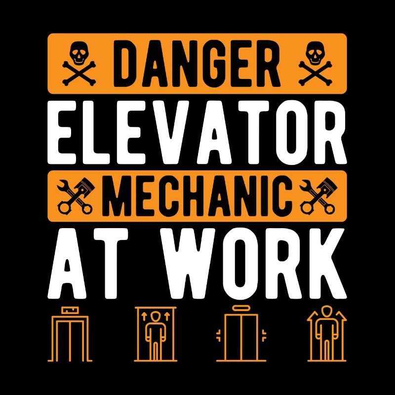 Funny Elevator Inspector Danger Elevator Mechanic