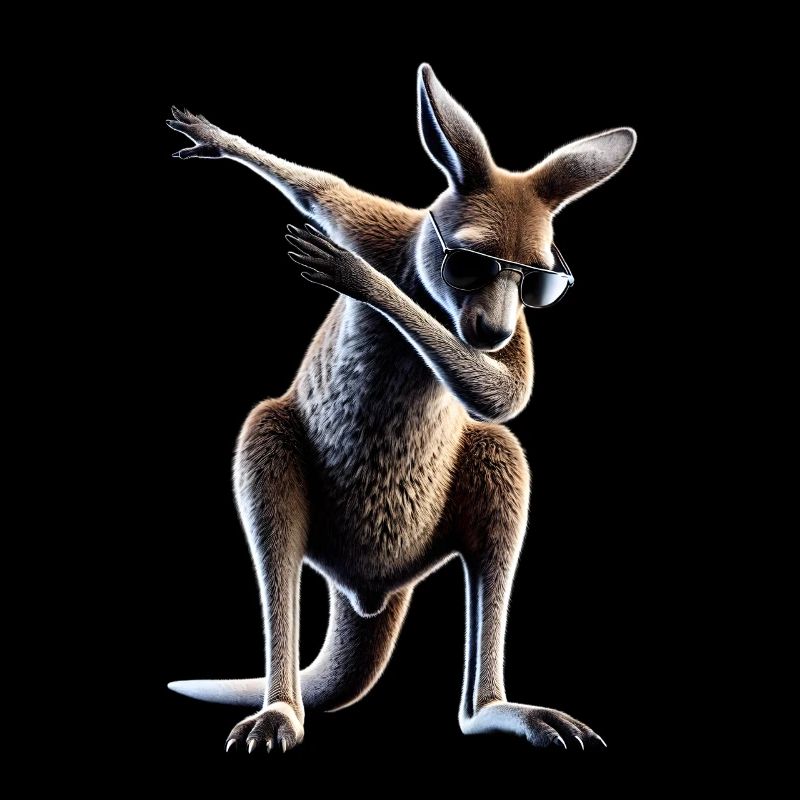 Dabbing Kangaroo Animal Lover Dab Cool Animals