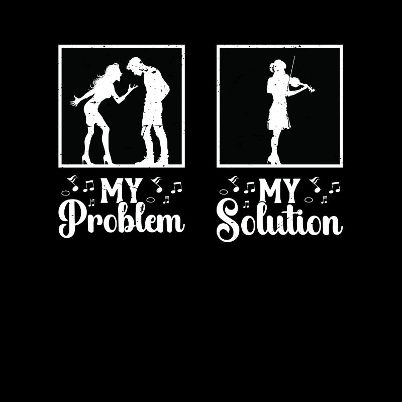 Fiddle Player My Problem My Solution Pictogram Mom