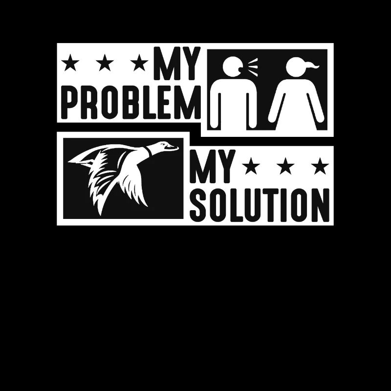Mallard Duck My Problem My Solution Pictogram Mom
