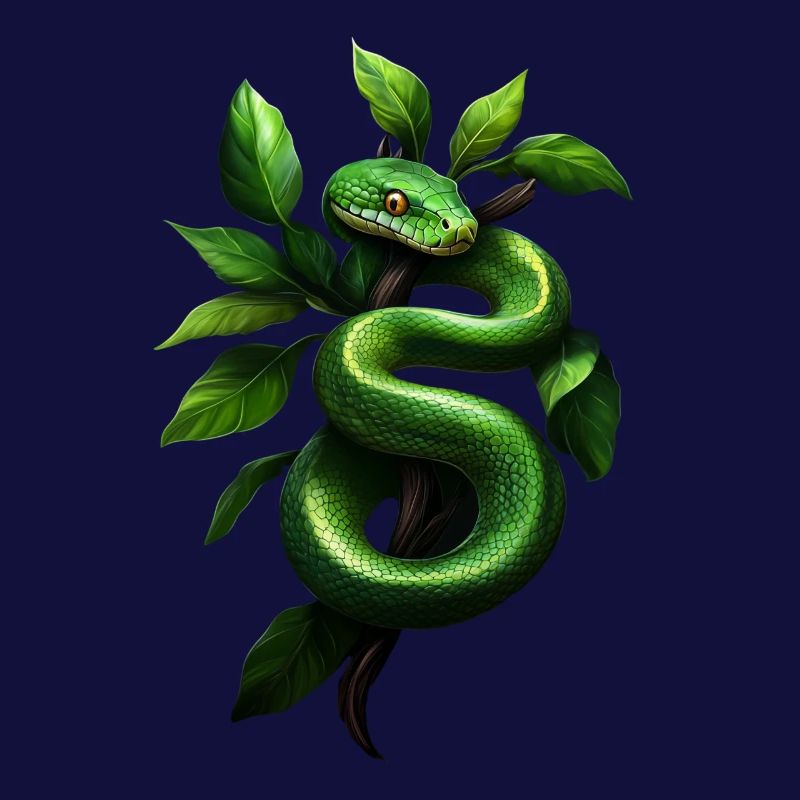 Green Tree Python Snakes Lover Terrarium