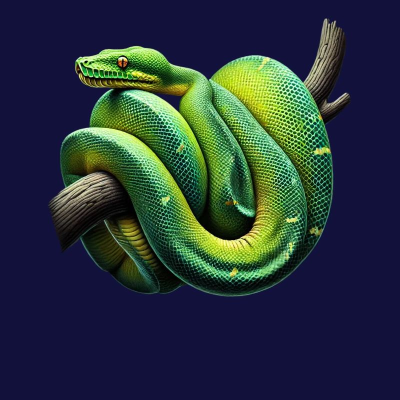 Green Tree Python Snakes Lover Terrarium