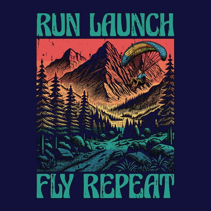 Paragliding Run Launch Fly Repeat Paramotoring