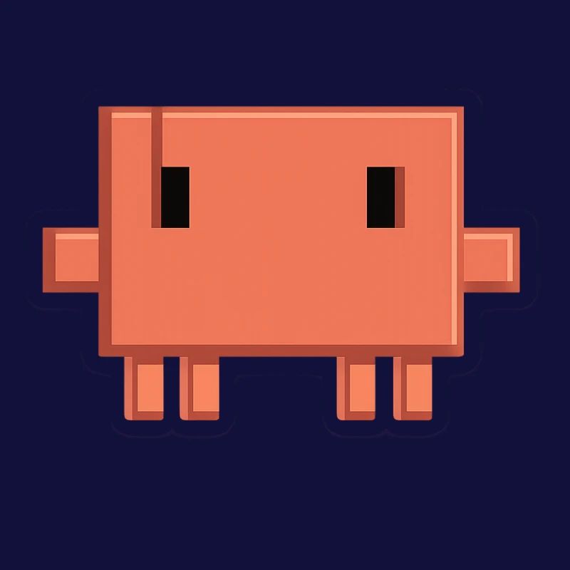 Claude Code Pixel AI Mascot Dev Sticker