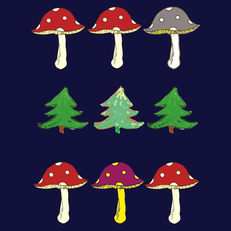 Toadstools and forest