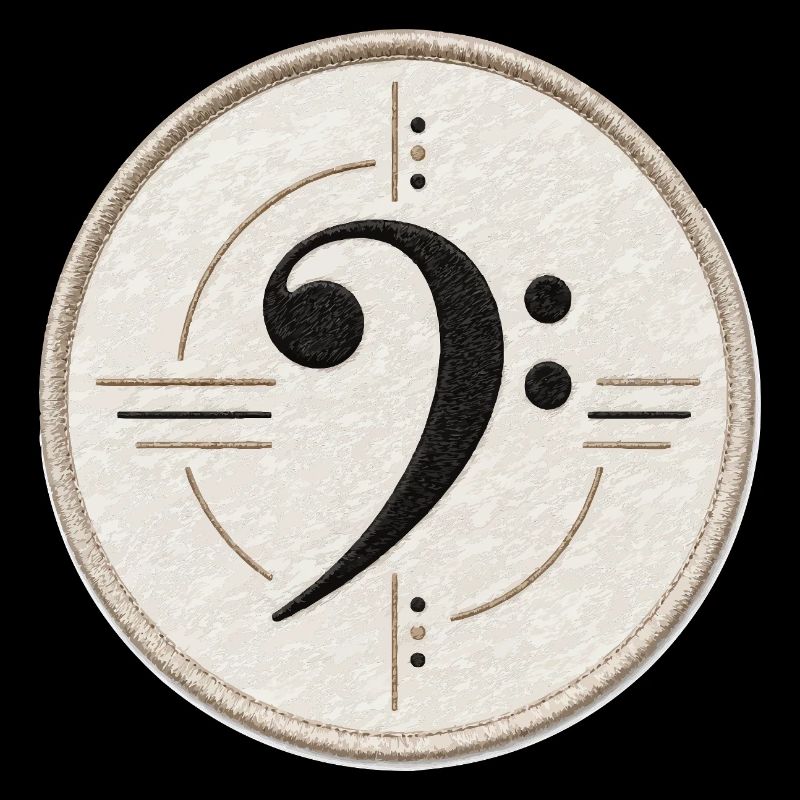 Clé de fa sur le patch