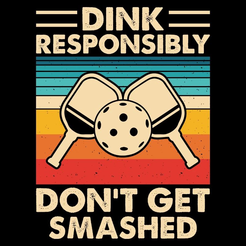 Dink Responsibly Don't Get Smashed Pickleball Gift