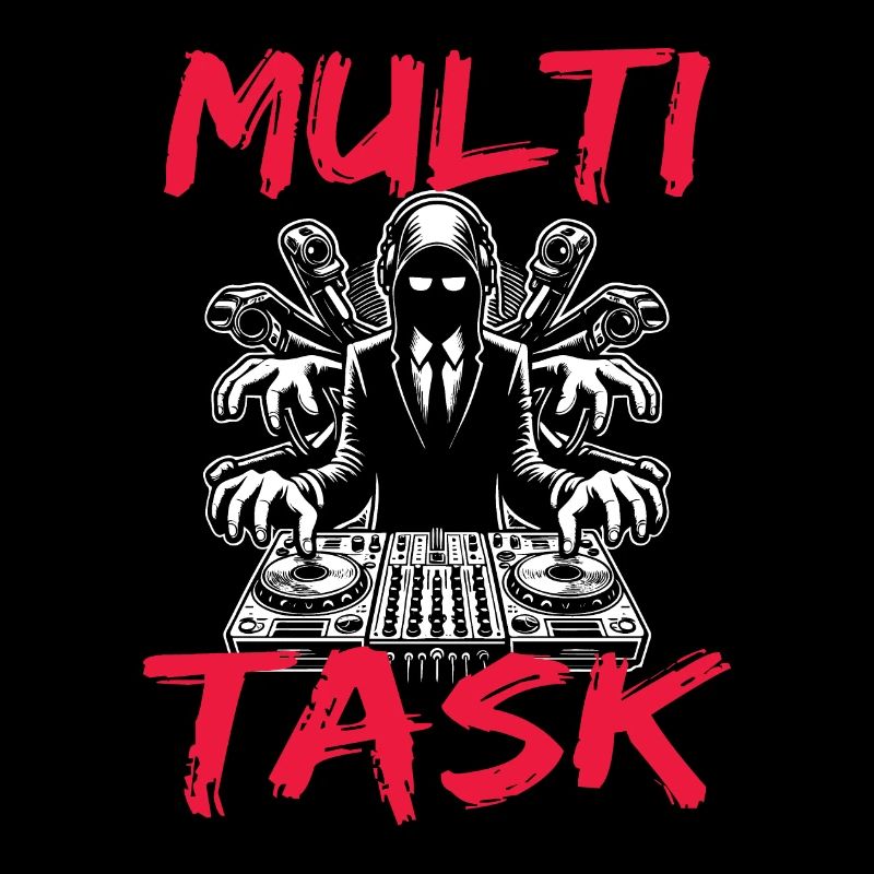 Fun multitasking design for everyone with 4 arms