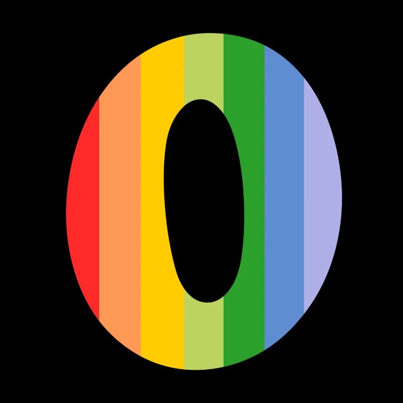 Buchstabe oder Regenbogen