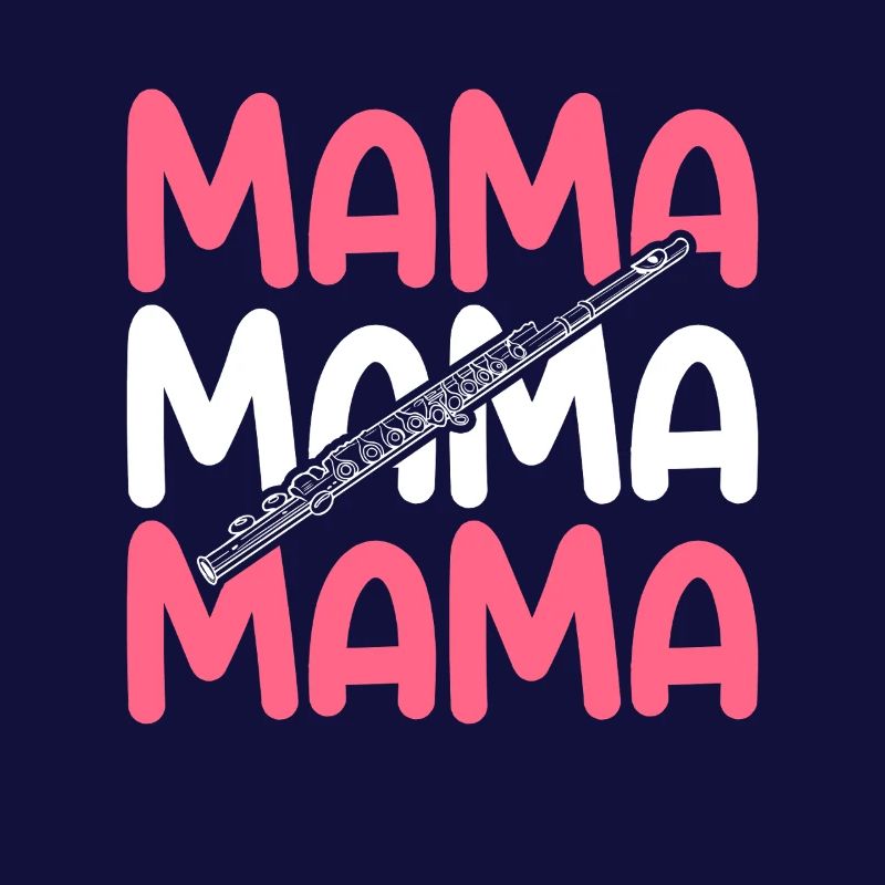 Flötist Mama Mutter Querflöte