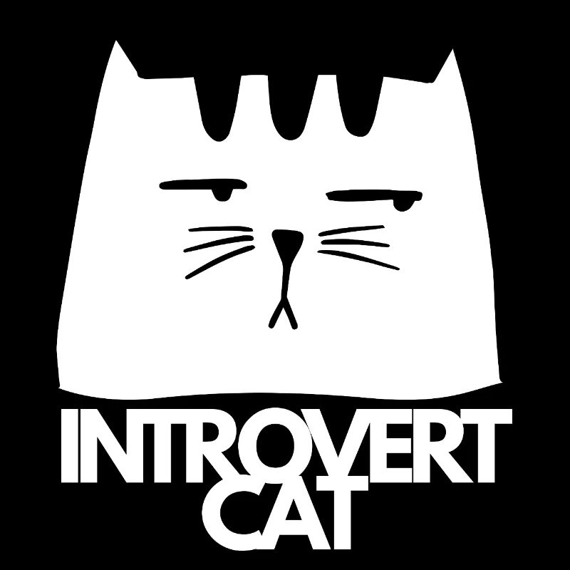 Introvert Cat Minimalist Head NB