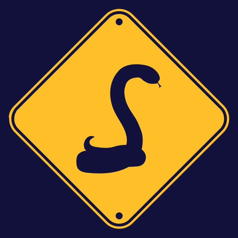 warning blindfold snake caution caution h