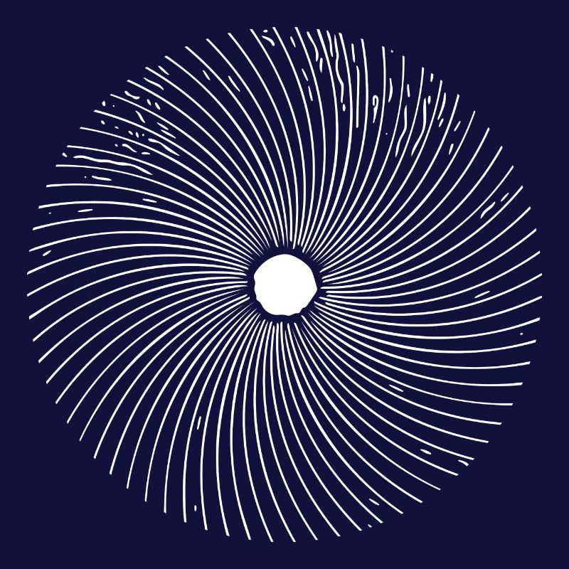 Geometric Circle Optical 3D Line Illusion