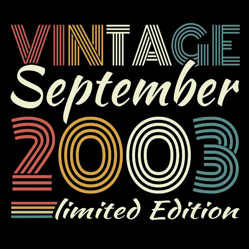September 2003 Vintage Retro Birthday Gift