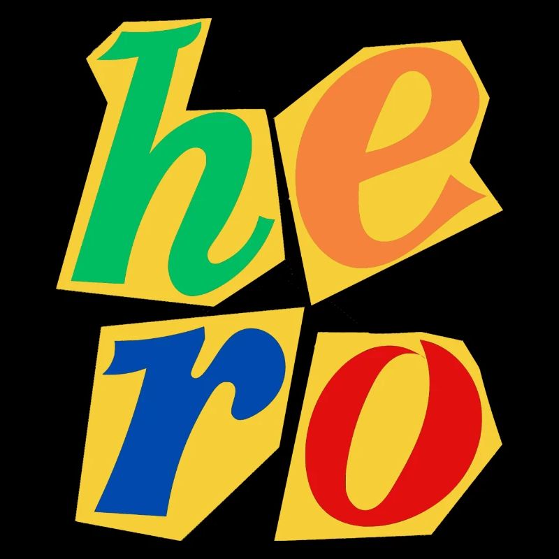 Conception de lettres majuscules Hero