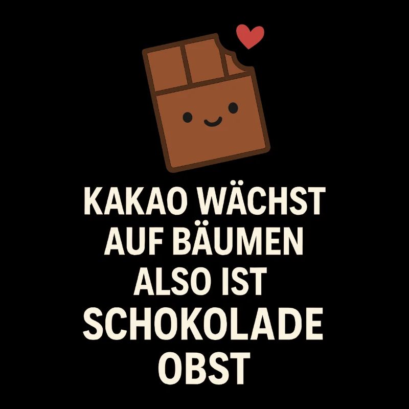 Chocolate is Fruit – Funny Cocoa Saying