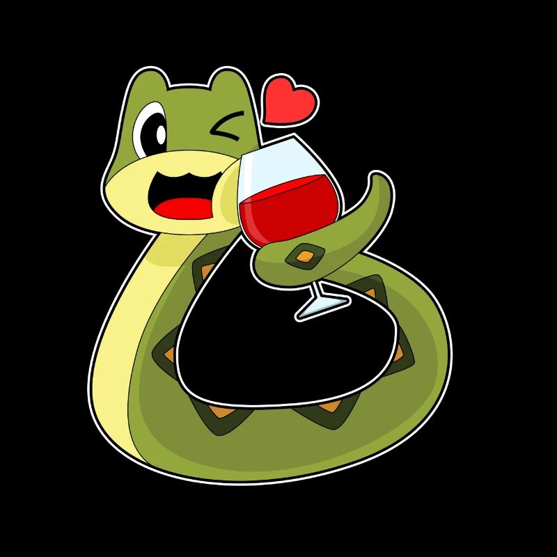 Snake Red Wine