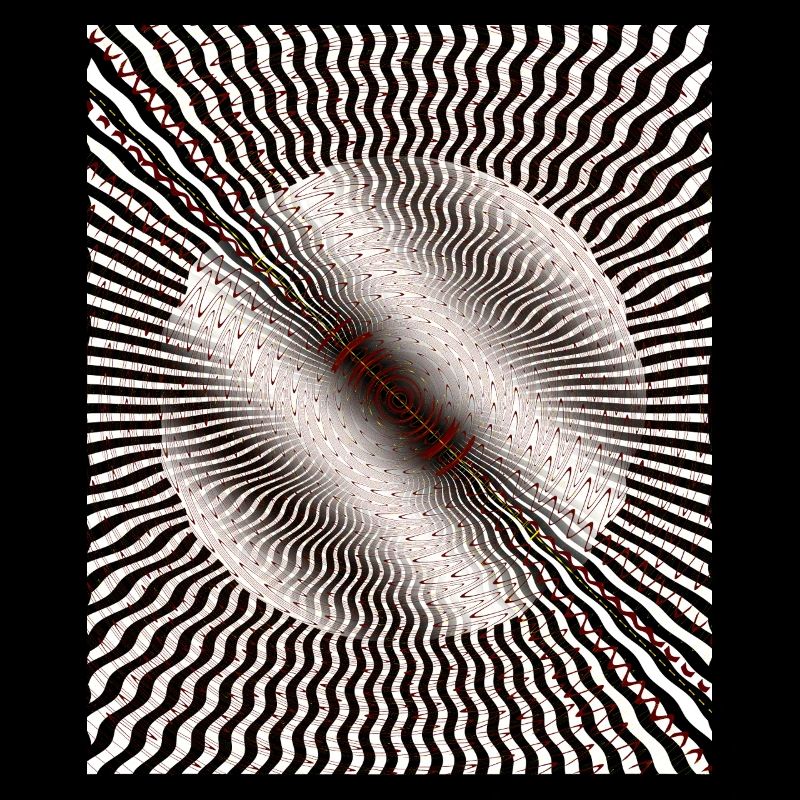 Circular Swirl Illusion Pattern
