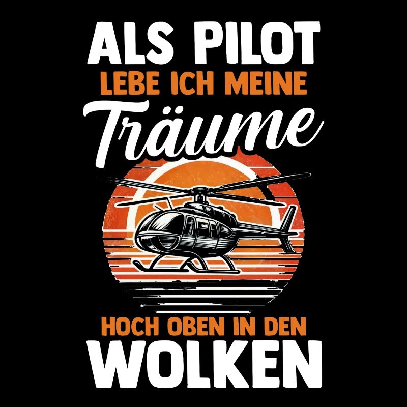 Pilote aux commandes Hélicoptère Aviateur Hélicoptère