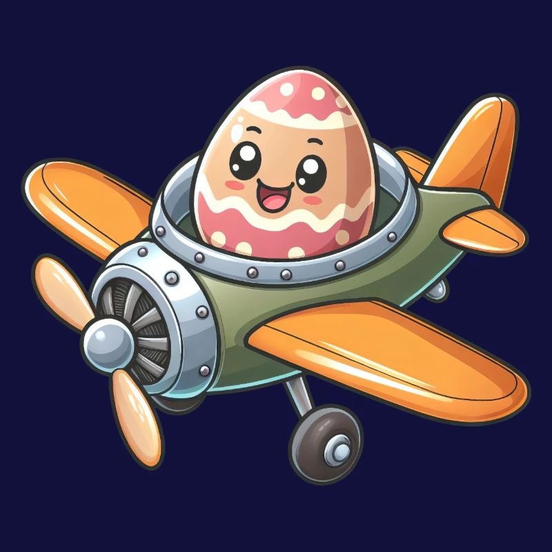 Easter Egg Airplane Pilot Design