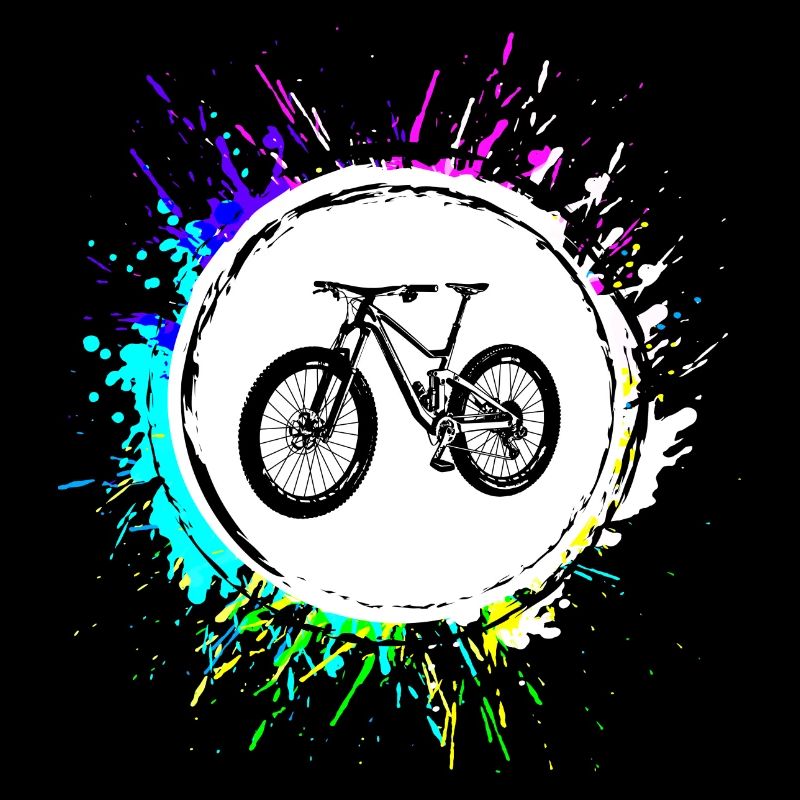 Fahrrad Symbol Bunt
