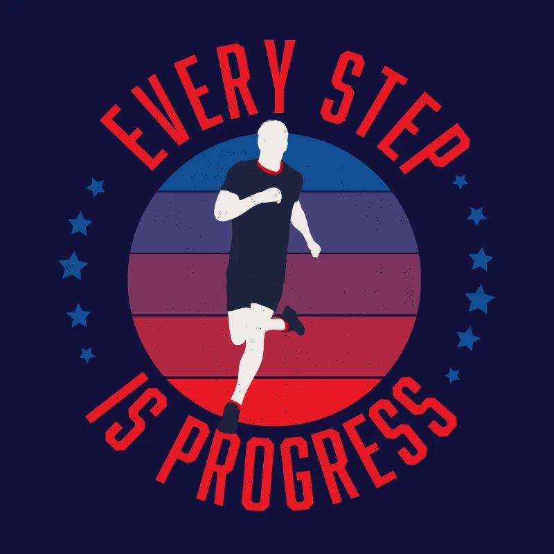 Coureur Chaque pas est un progrès