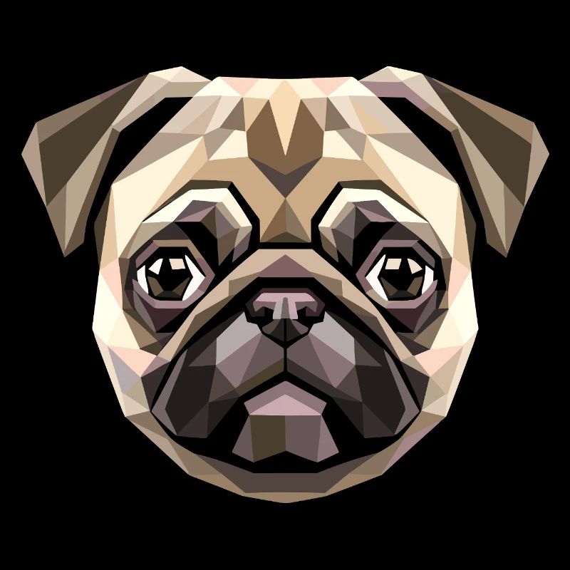 Mops Beige Hunde Liebe Carlin Kleiner Süßer Mops