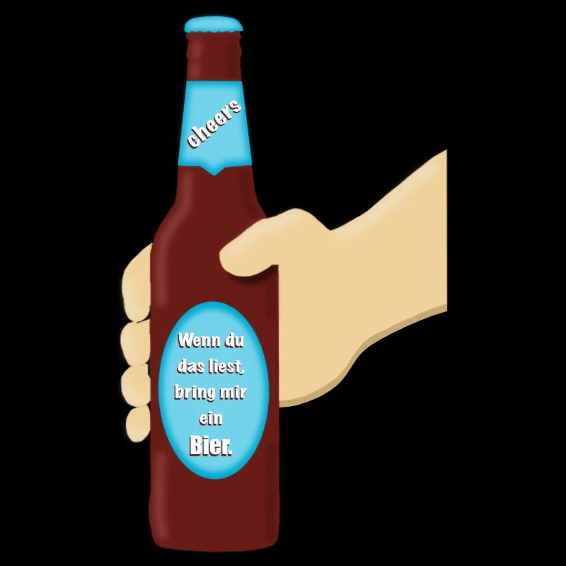 Bierflasche mit Hand