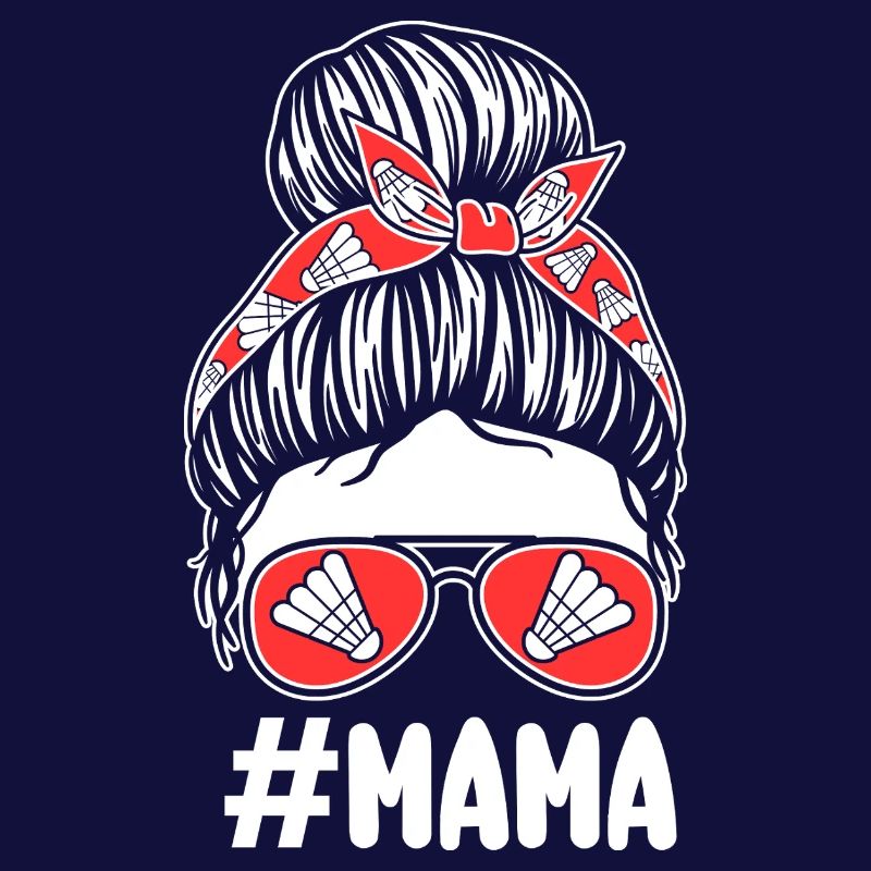 Federball Mama Mutter Badminton