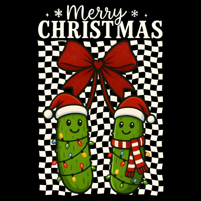 Mignon Joyeux Noël Cornichons Vacances Design