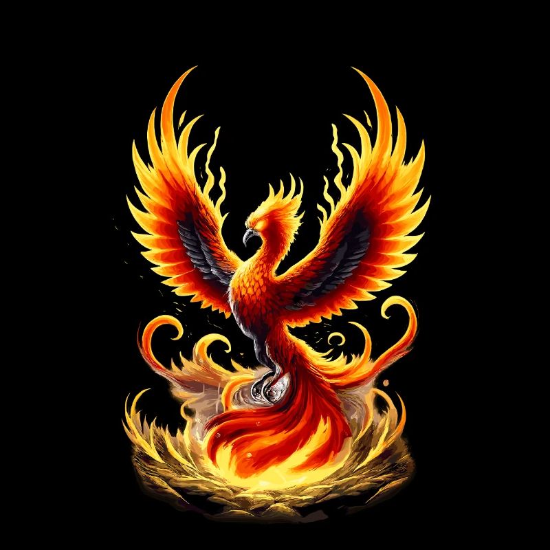 Fire Phoenix Flame Vortex