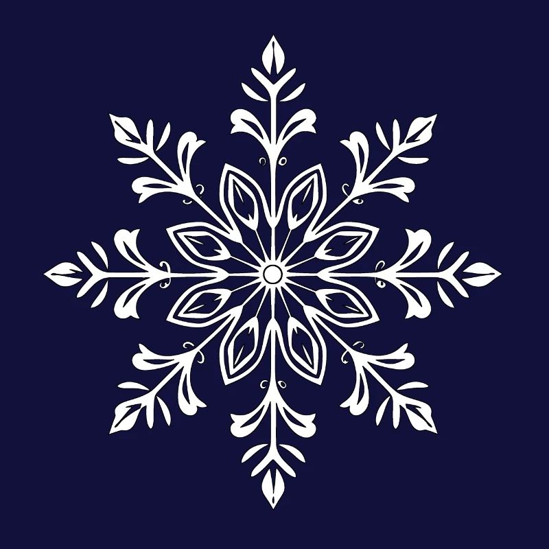 Flocon de neige blanc