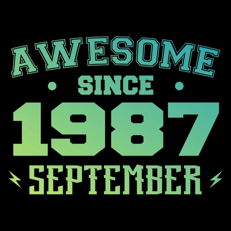 September 1987 Birthday Gift September 1987