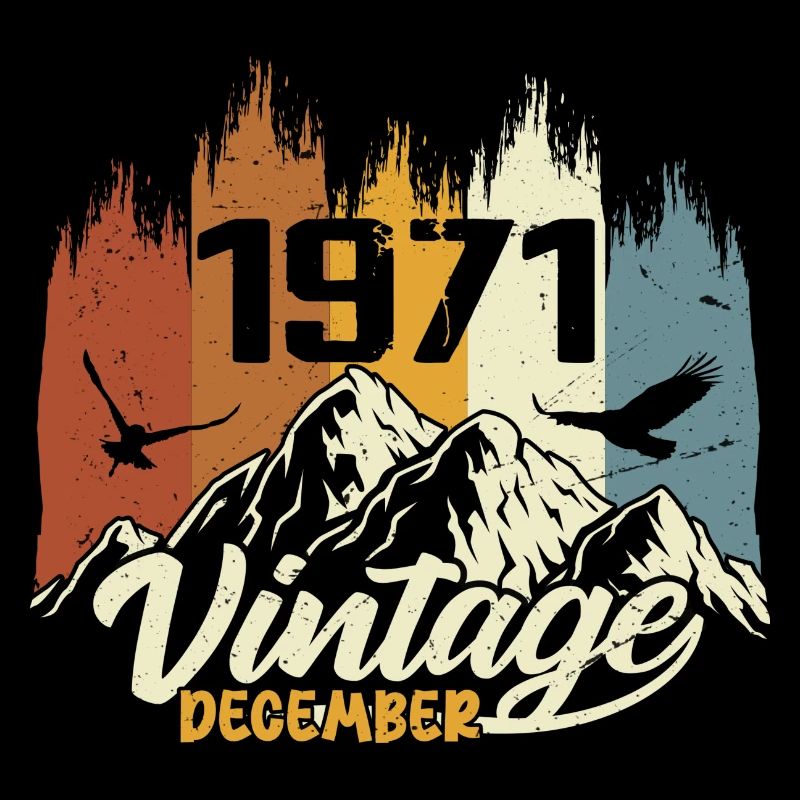 Geburtstagsgeschenk geboren im Dezember 1971