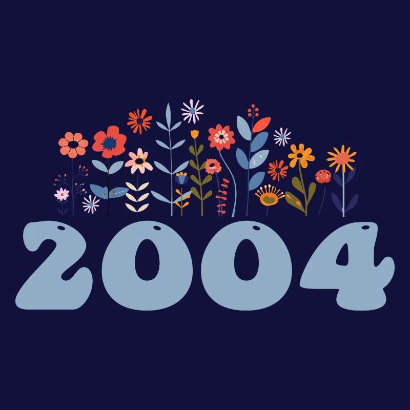 2004 Floral Pattern 2004 Floral Theme Flowers 2004