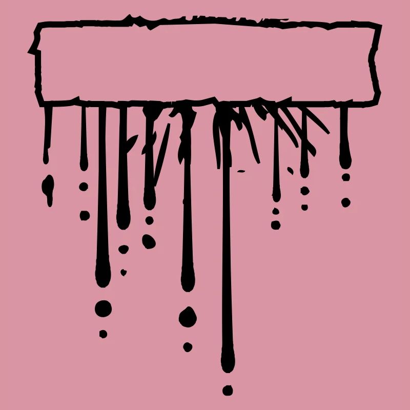 Text field sign frame drop graffiti splashes