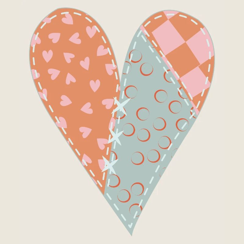 Patchwork Herz Nr. 8