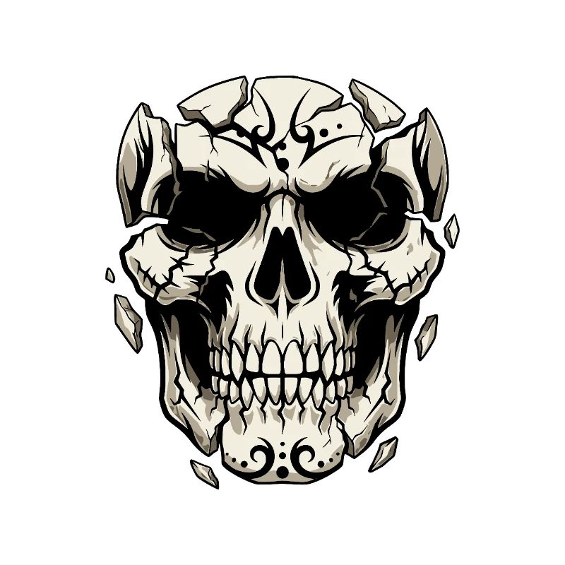 Splintering Skull – Gothic Graphics