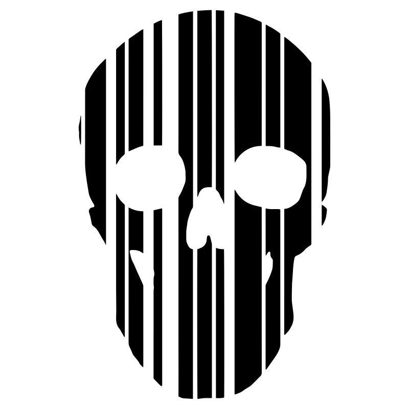 barcode skull