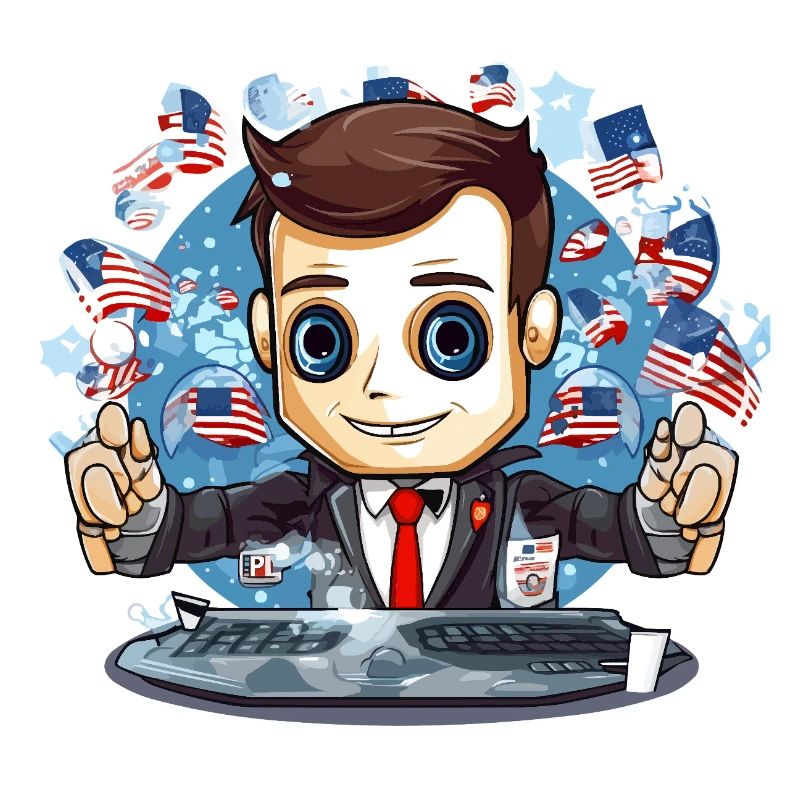 American Flags TechDJ Motif