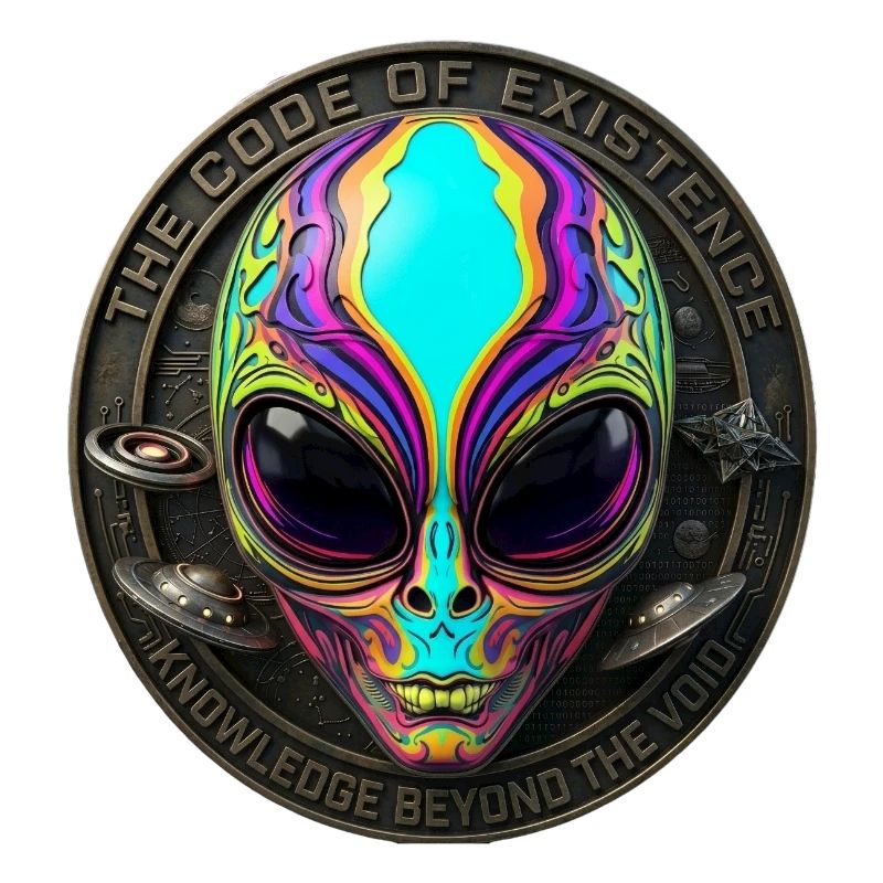 The Code of Existence Alien Sci-Fi Art