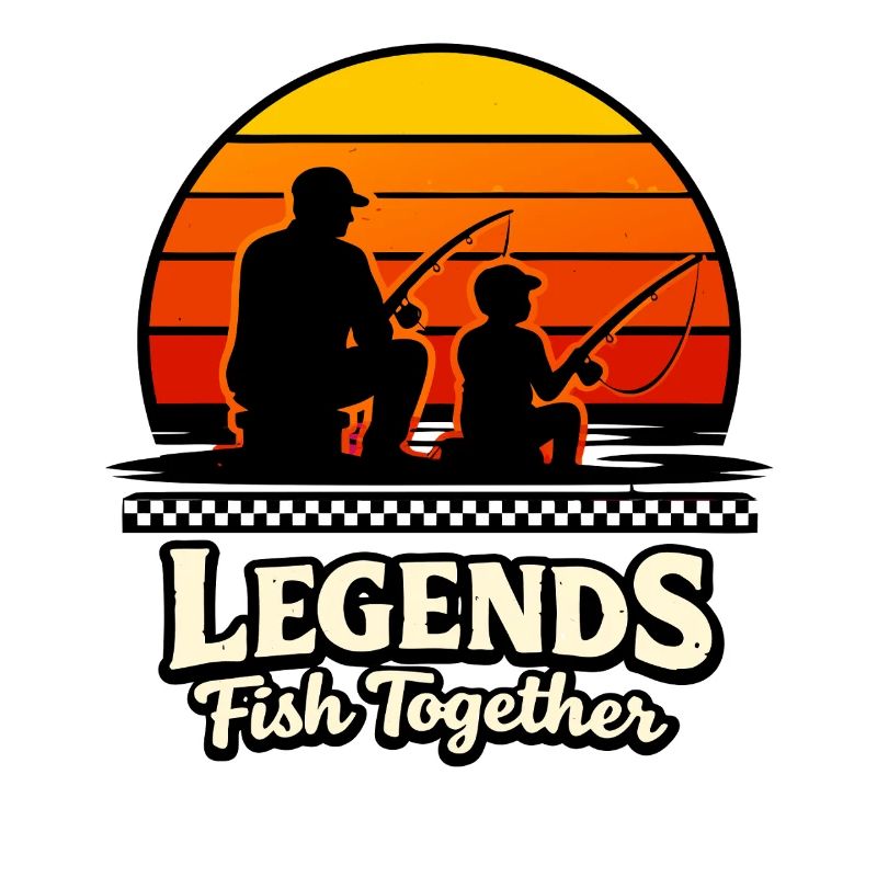 Les légendes pêchent ensemble en pêchant