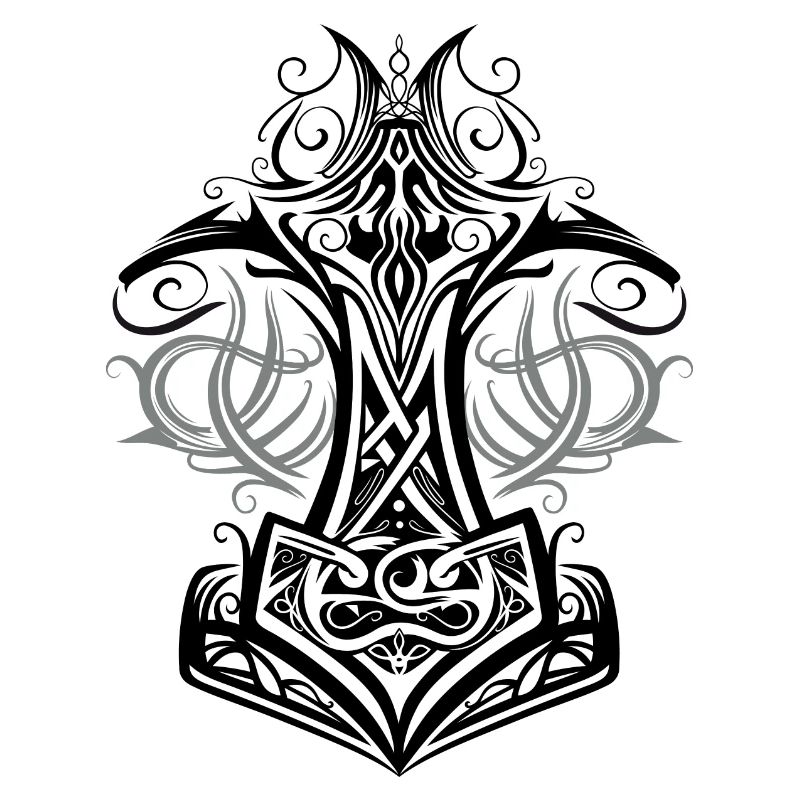 Thors Hammer Mjolnir Wikinger Symbol