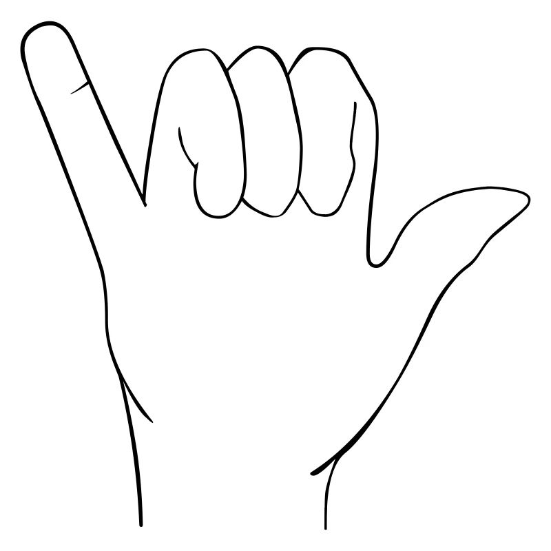 Signe à la main